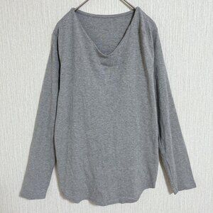 Seeya Gray V-Neck Long Sleeve T-Shirt